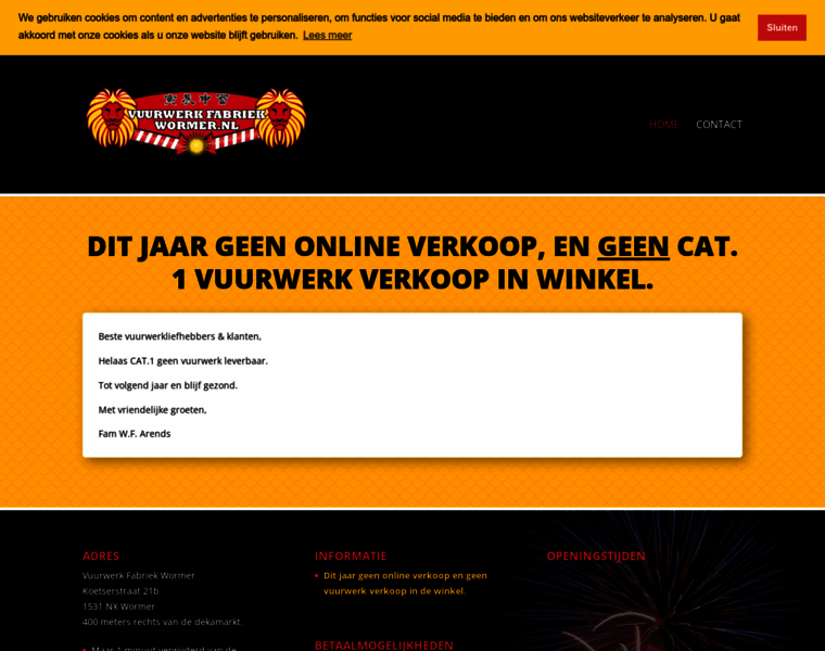 Vuurwerkfabriekwormer.nl thumbnail