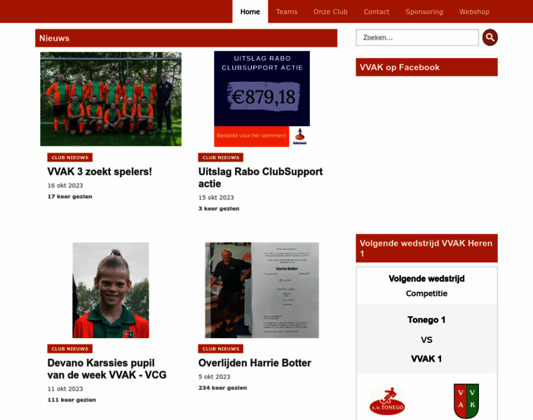Vvak-voetbal.nl thumbnail