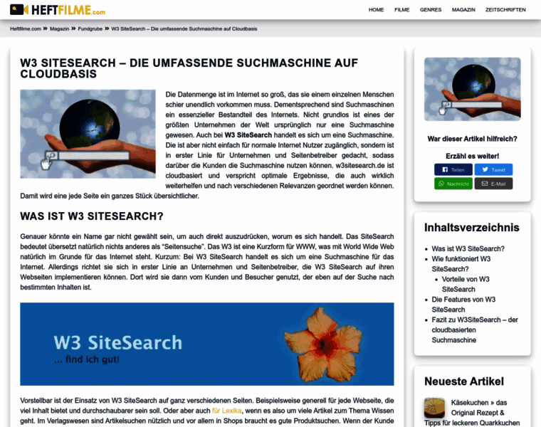 W3sitesearch.de thumbnail