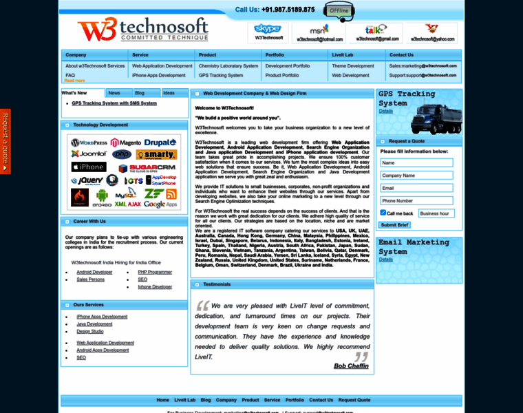 W3technosoft.com thumbnail