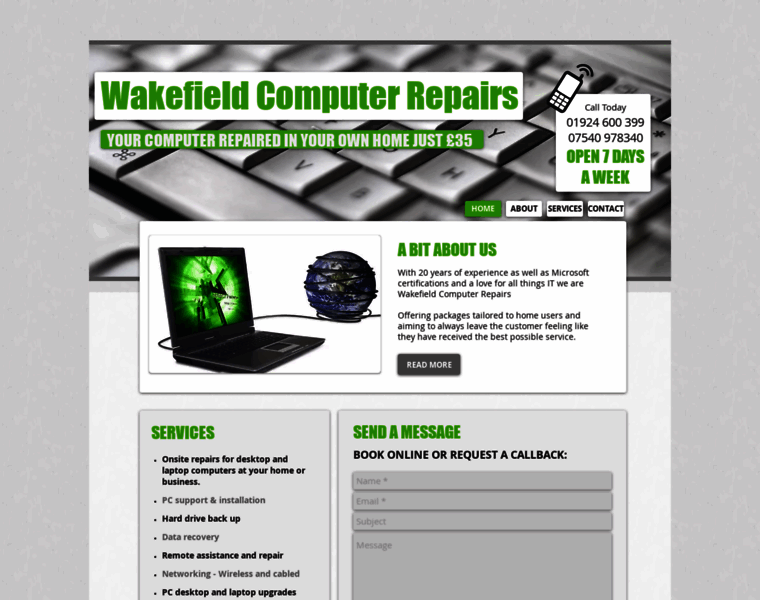 Wakefield-computer-repairs.com thumbnail
