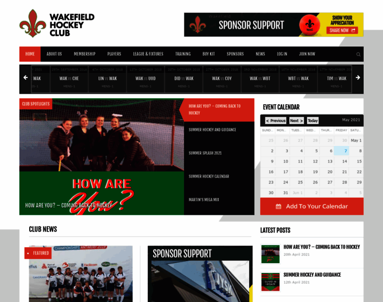 Wakefieldhockeyclub.co.uk thumbnail