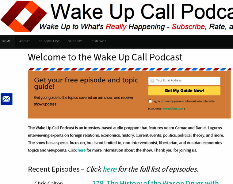 Wakeupcallpodcast.com thumbnail