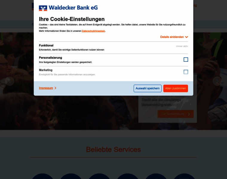 Waldecker-bank.de thumbnail