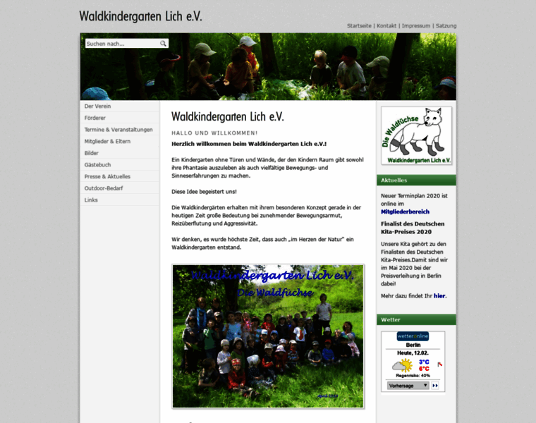 Waldkindergarten-lich.de thumbnail