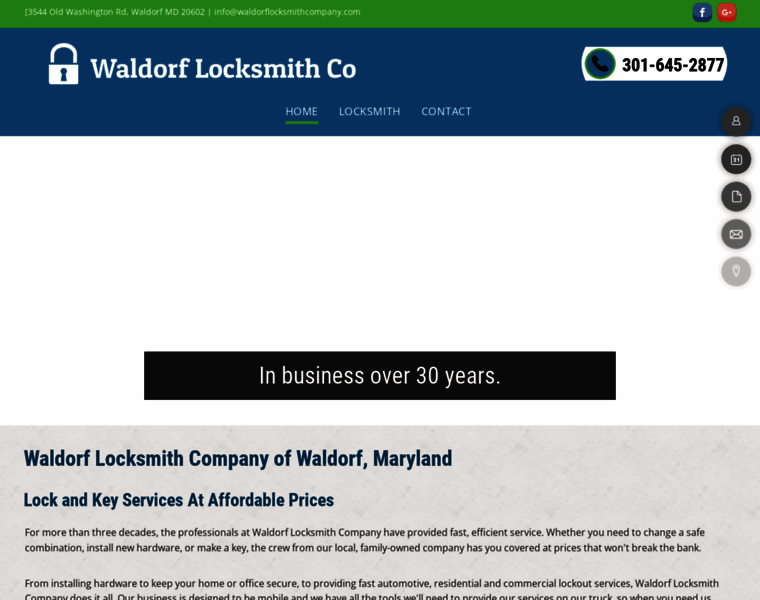 Waldorflocksmithcompany.com thumbnail