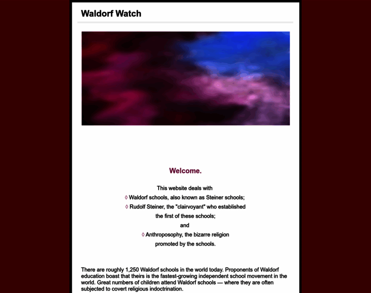 Waldorfwatch.com thumbnail