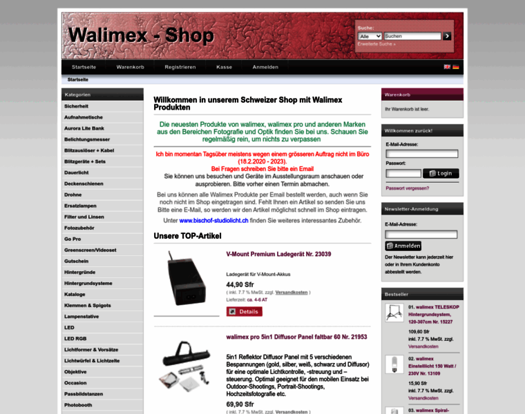 Walimex.ch thumbnail