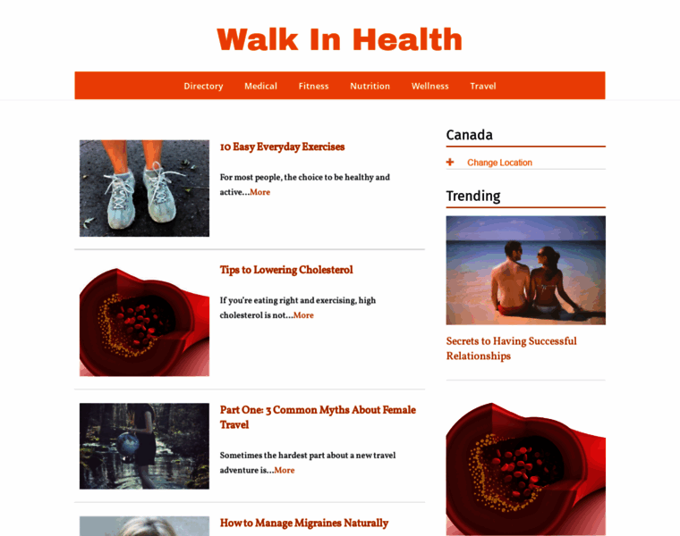 Walkinhealth.ca thumbnail