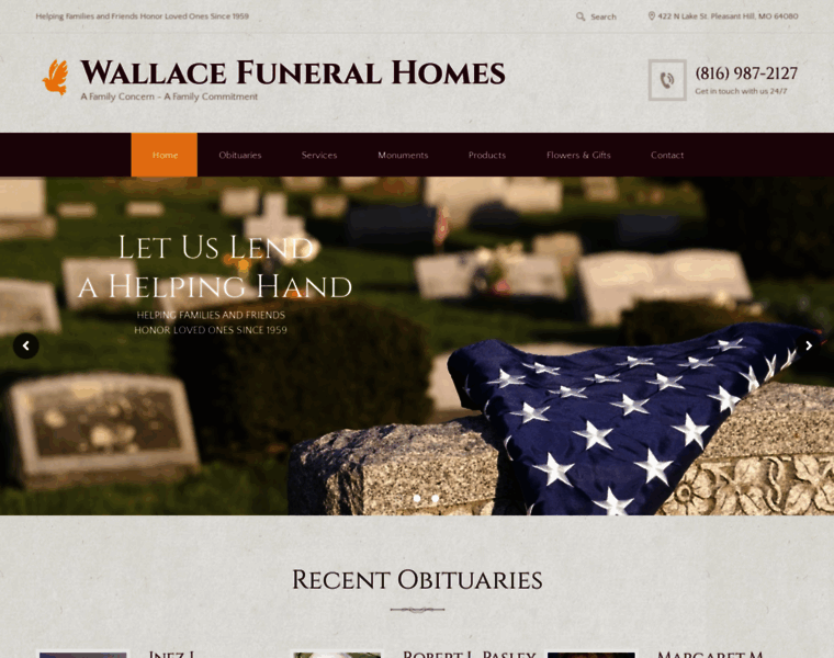 Wallace-funeralhomes.com thumbnail