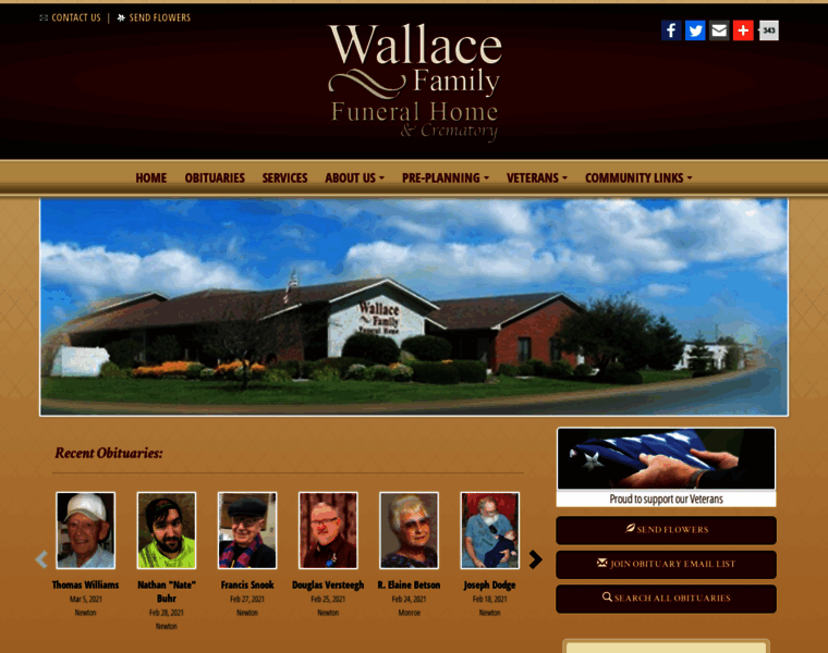 Wallacefamilyfuneralhome.com thumbnail