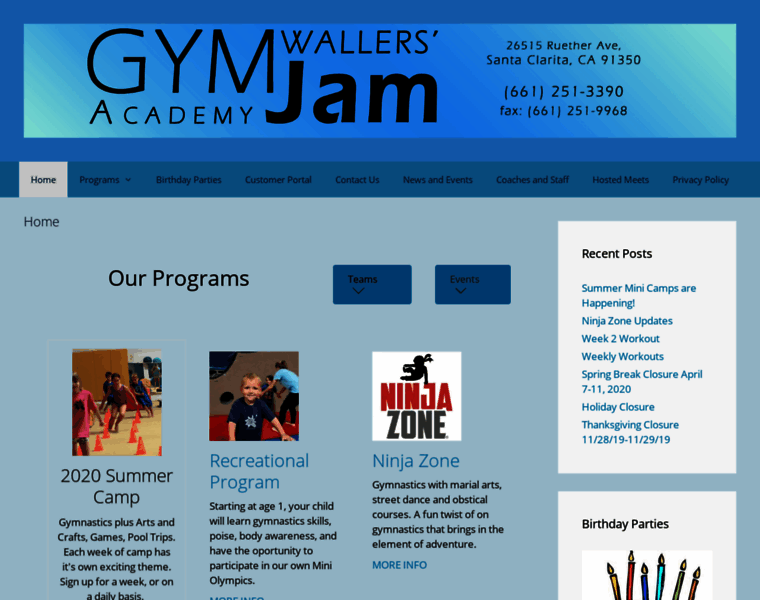 Wallersgymjamacademy.com thumbnail