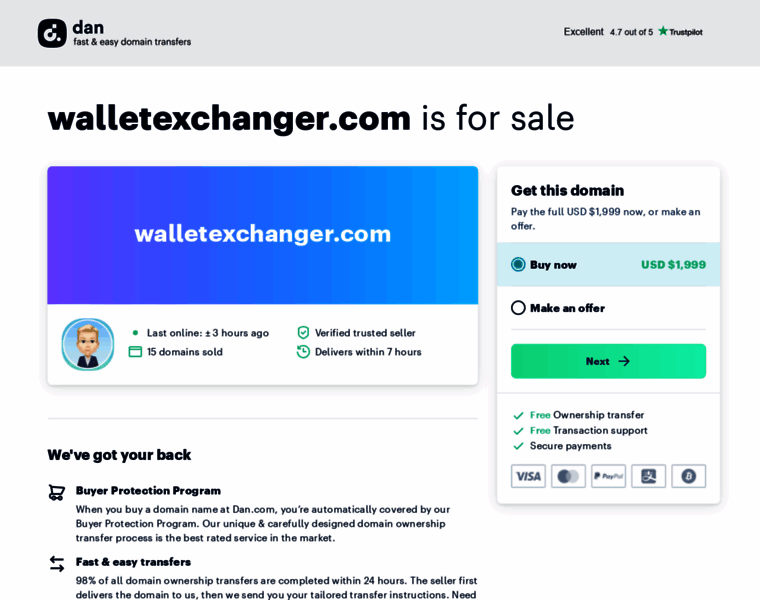 Walletexchanger.com thumbnail
