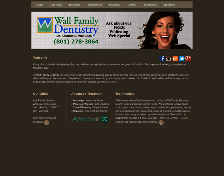 Wallfamilydentistry.com thumbnail