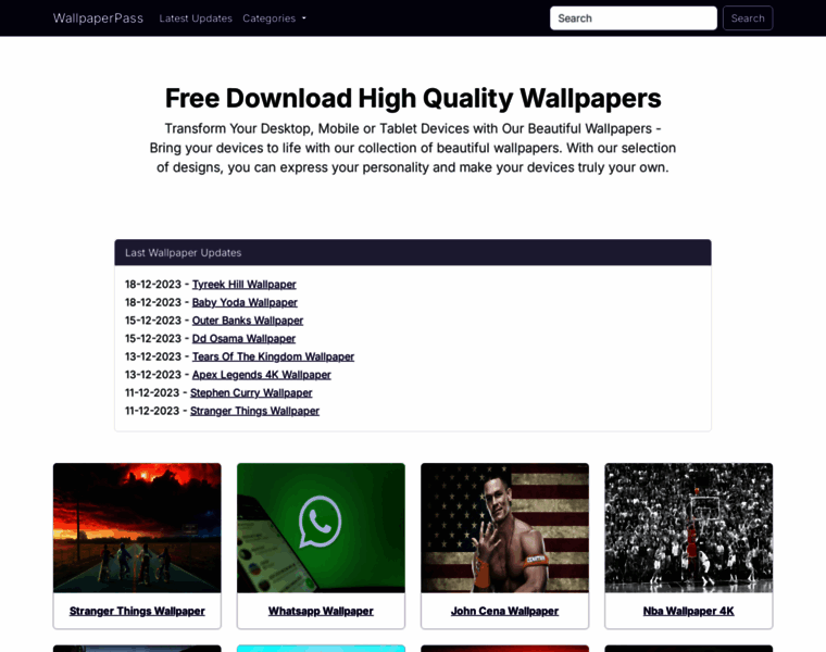 Wallpaperpass.com thumbnail