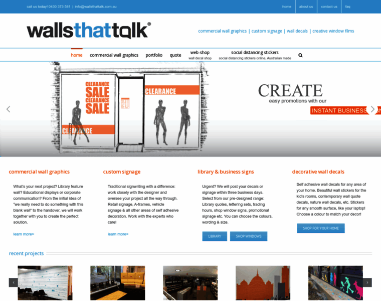 Wallsthattalk.com.au thumbnail
