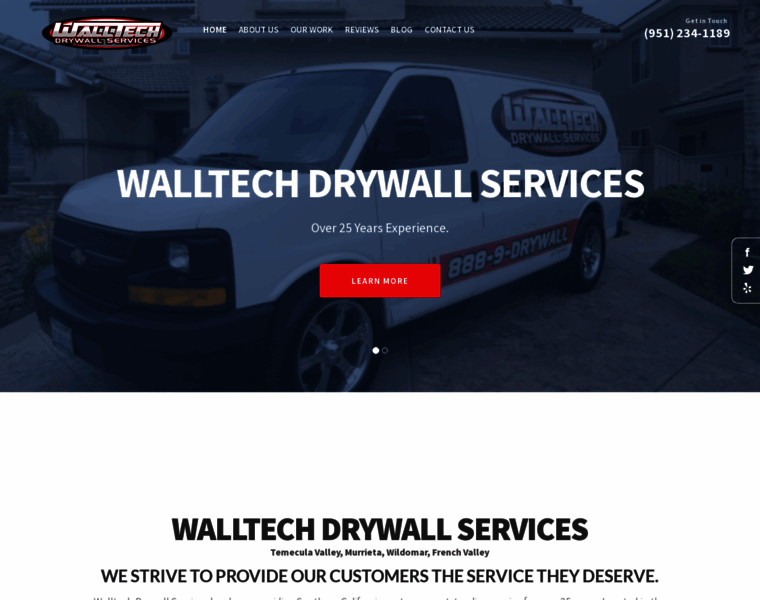 Walltechdrywall.com thumbnail
