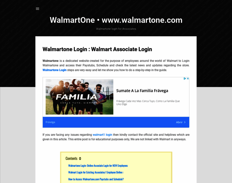 Walmartonelogins.org thumbnail
