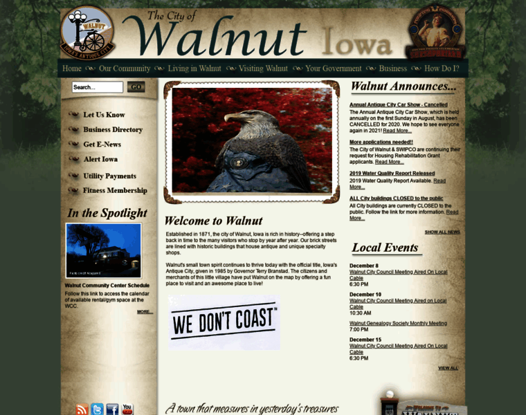 Walnutiowa.org thumbnail