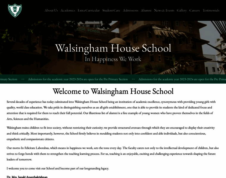 Walsinghamschool.org thumbnail