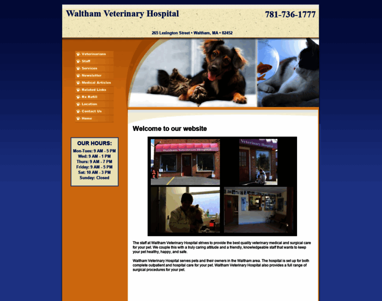 Walthamveterinaryhospital.com thumbnail