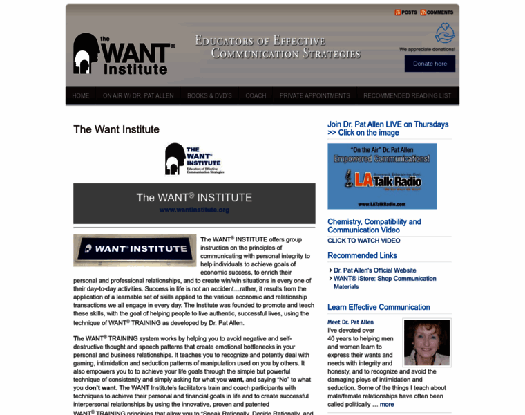 Wantinstitute.org thumbnail