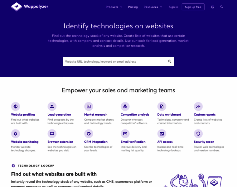 Wappalyzer.com thumbnail Wappalyzer.com thumbnail