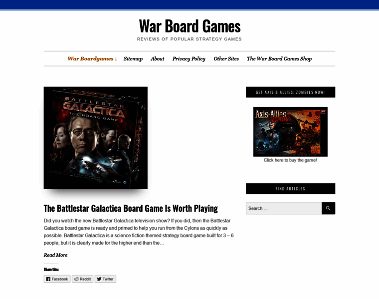 War-boardgames.com thumbnail
