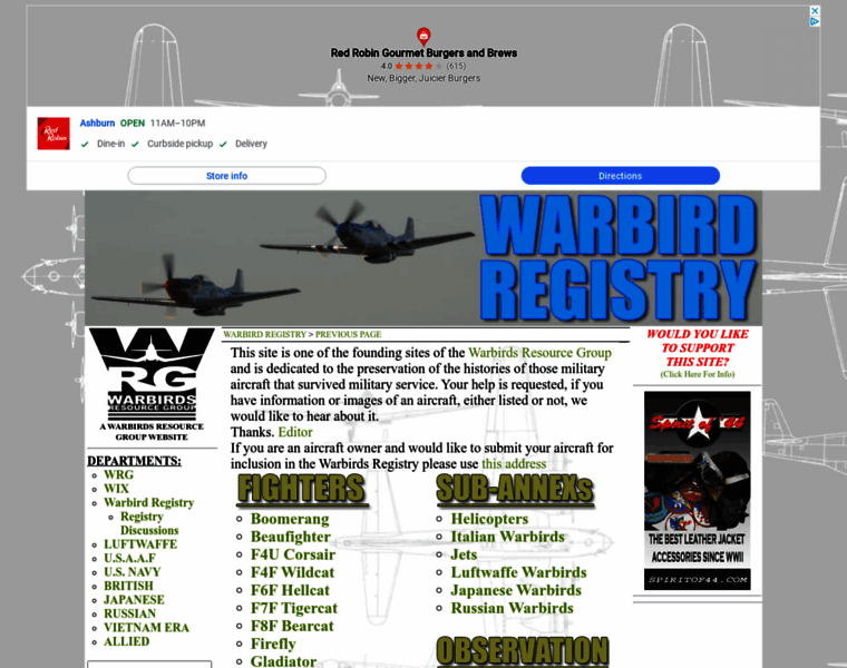 Warbirdregistry.org thumbnail
