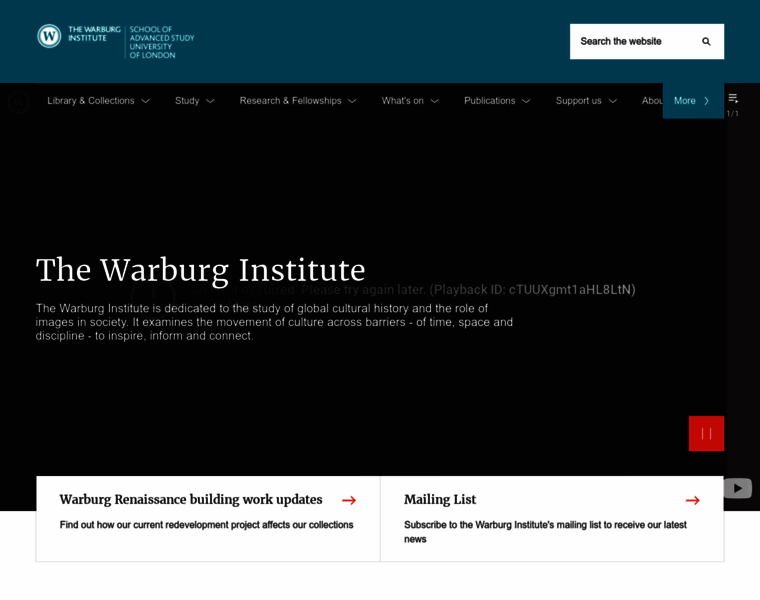Warburg.sas.ac.uk thumbnail