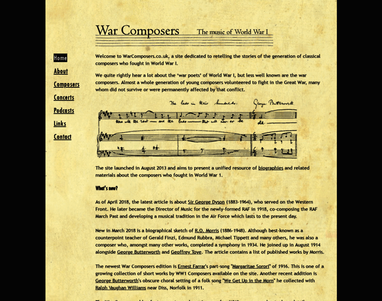 Warcomposers.co.uk thumbnail
