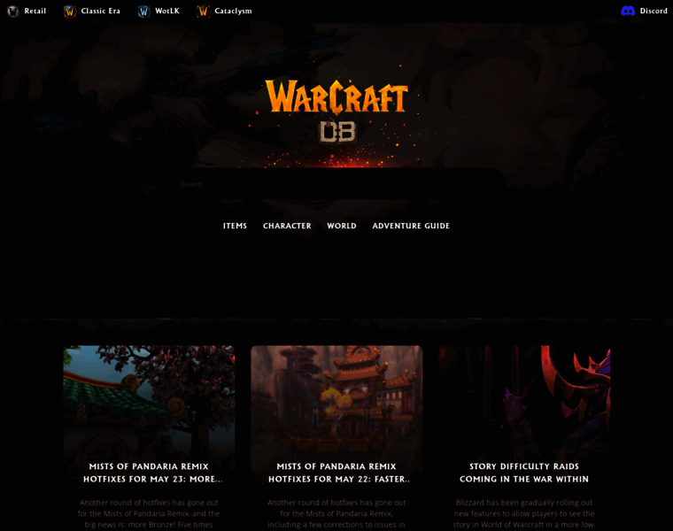 Warcraftrealms.com thumbnail