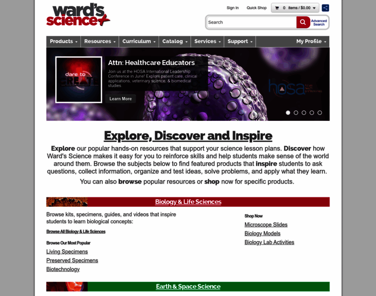 Wardsci.com thumbnail