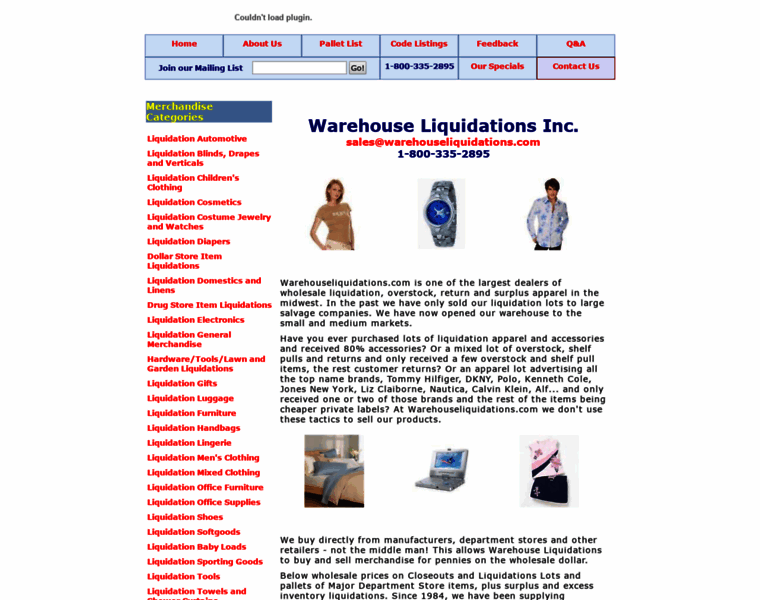 Warehouseliquidations.com thumbnail