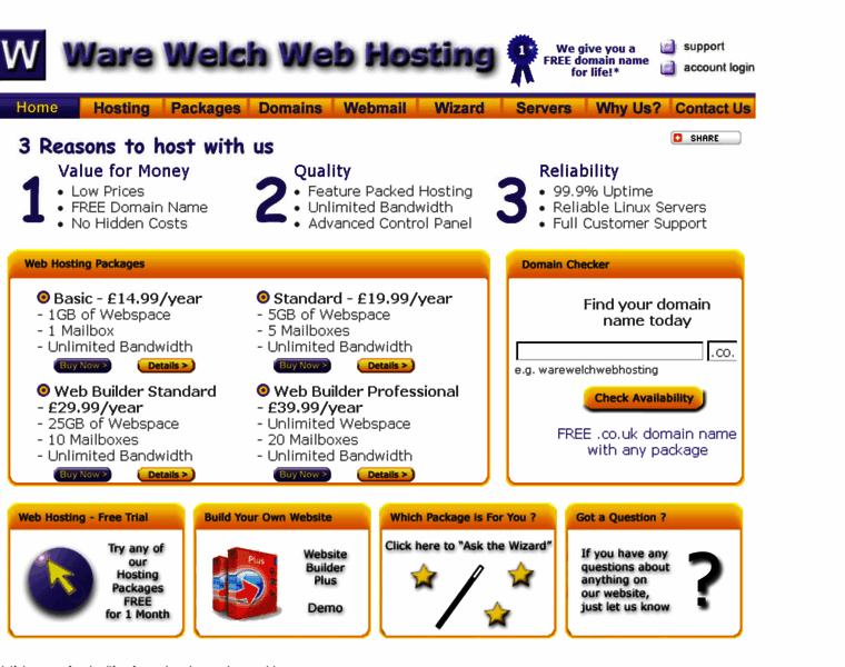 Warewelchwebhosting.co.uk thumbnail