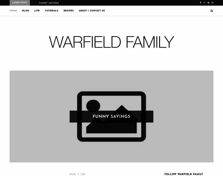 Warfieldfamily.com thumbnail