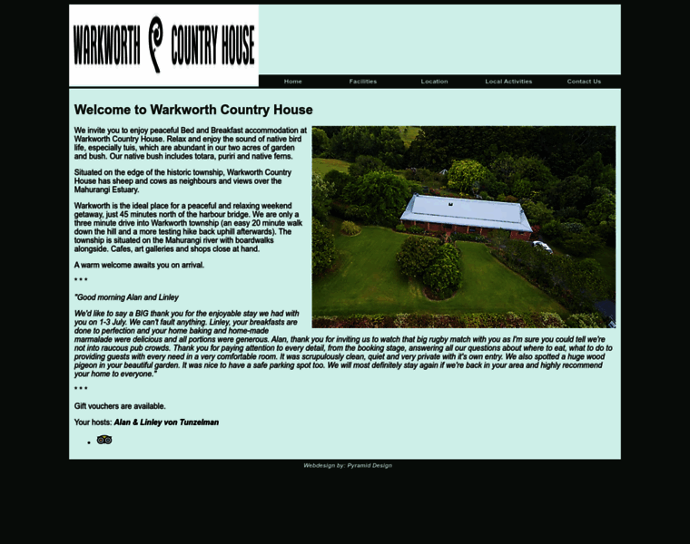 Warkworthcountryhouse.co.nz thumbnail