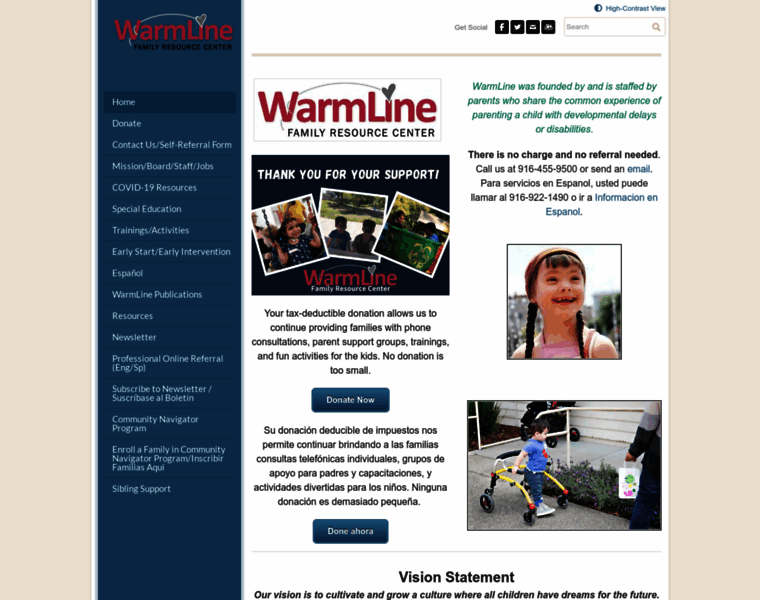 Warmlinefrc.org thumbnail