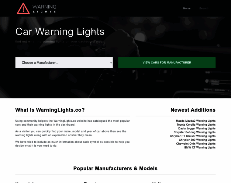 Warninglights.co thumbnail