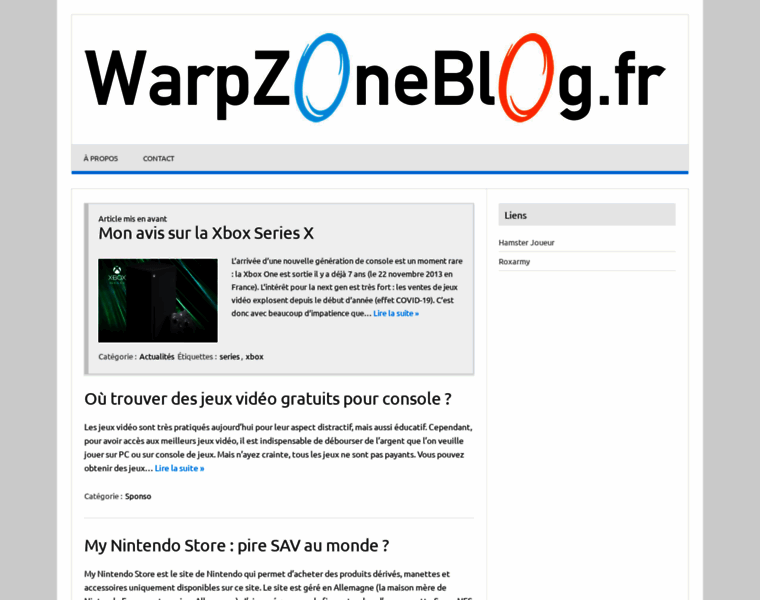 Warpzoneblog.fr thumbnail
