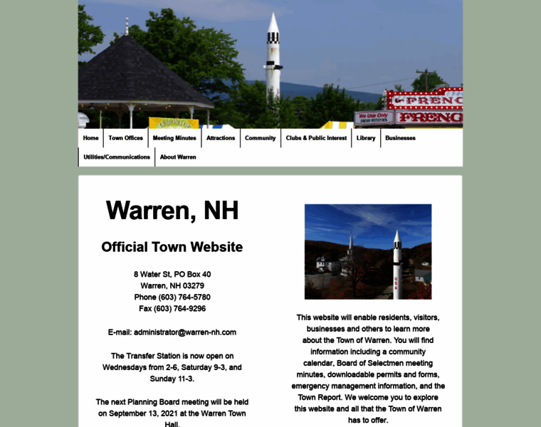 Warren-nh.com thumbnail