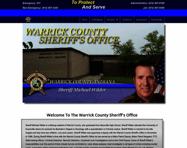 Warrickcountysheriff.com thumbnail