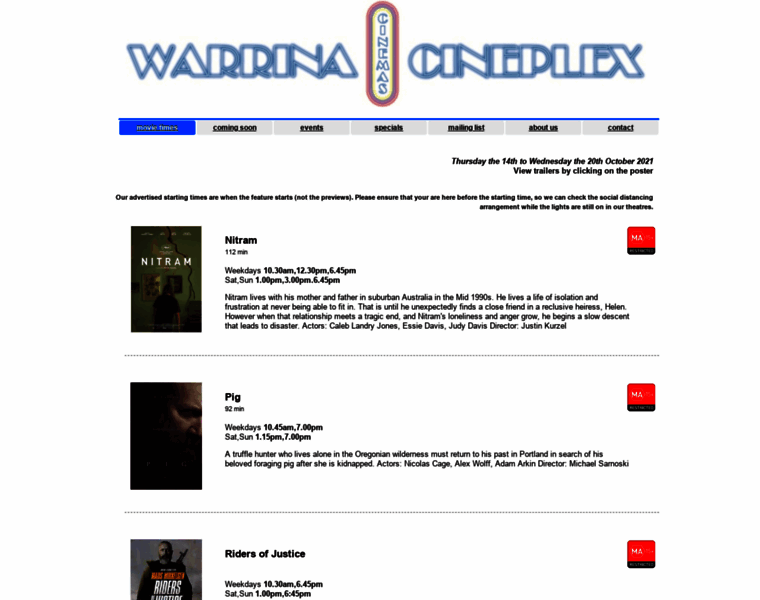Warrinacineplex.com.au thumbnail