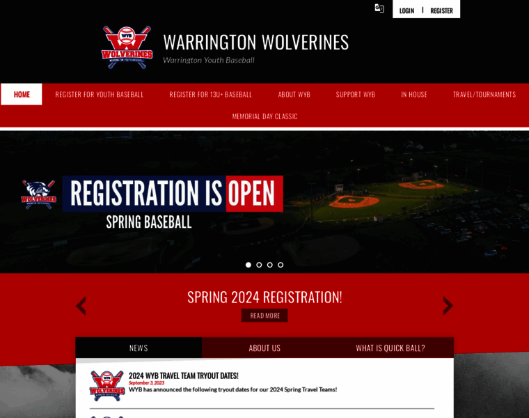 Warrington-baseball.com thumbnail