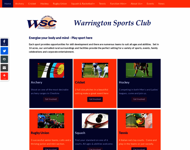 Warringtonsportsclub.co.uk thumbnail