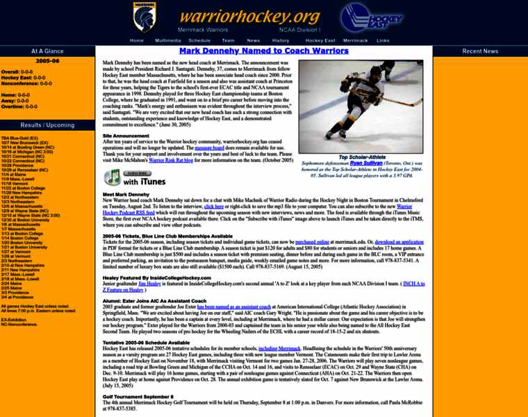 Warriorhockey.org thumbnail