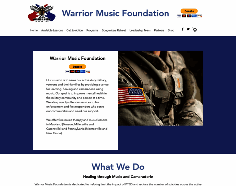Warriormusicfoundation.org thumbnail