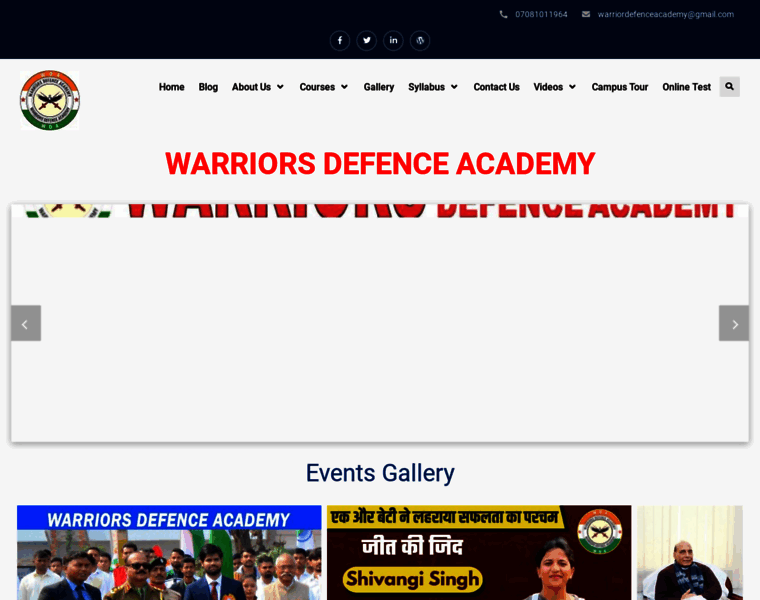 Warriorsdefenceacademy.com thumbnail
