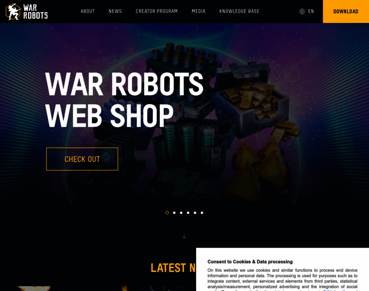 Warrobots.com thumbnail