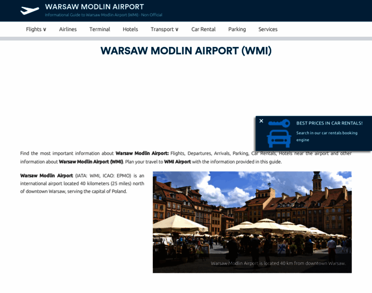 Warsaw-modlin-airport.com thumbnail